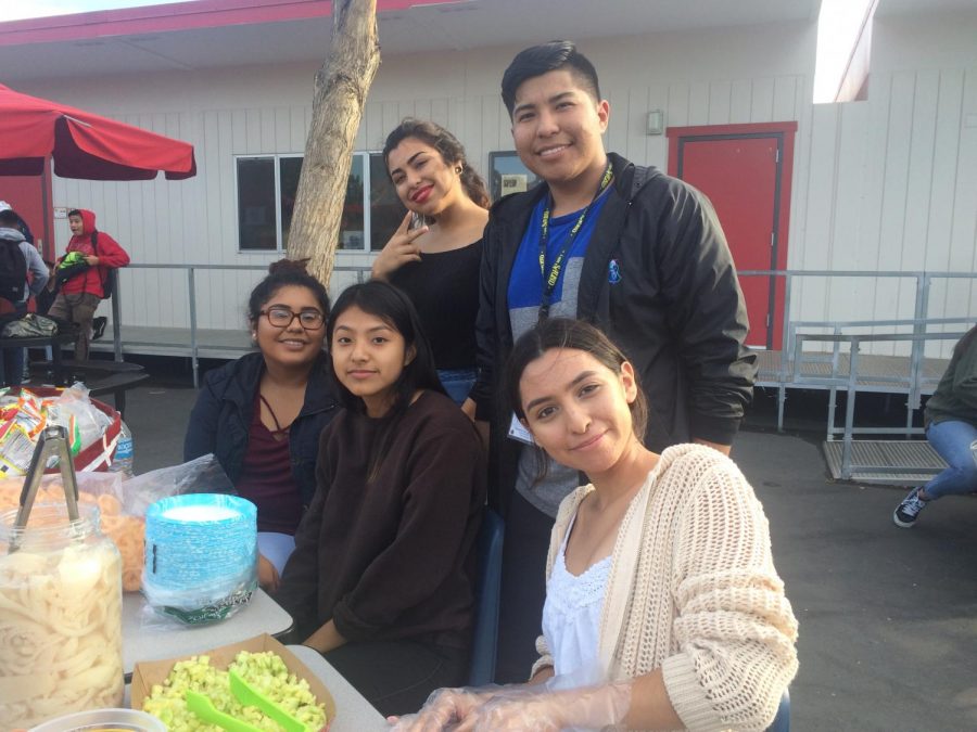 Senior Prom Committee sells tostilocos at the Talent Show to fundraise money