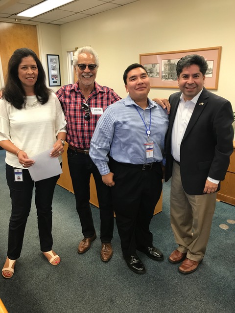 Just some of the amazing people I got to meet during my internship. From left to right: Becky Magallon, Rubuen Martinez, Alexis Rodriguez-Mejia, Jose Solorio. 