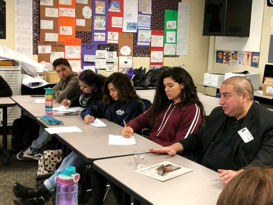 Larry Altman takes a break from the journalism scene to visit MCHS ...