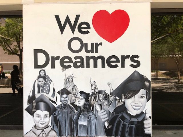We love our Dreamers artwork displayed at the Johnson Center.