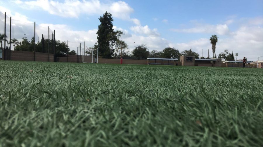The soccer field at Santa Ana College where many students have memories of playing there this year.