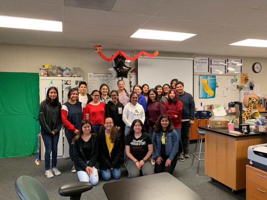 Mrs. Maharaj and her last MCHS MedCore class