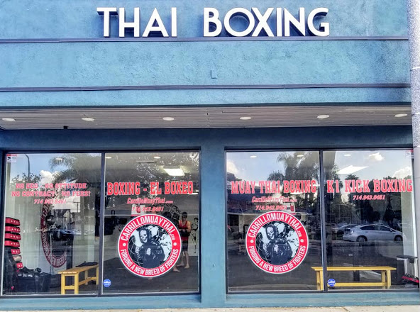 The front of the friendly environment Carrillo Muay Thai.