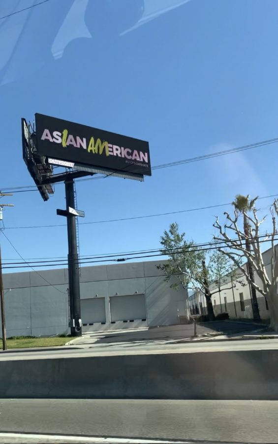 Billboards are placed throughout LA to promote awareness on Asian hate.