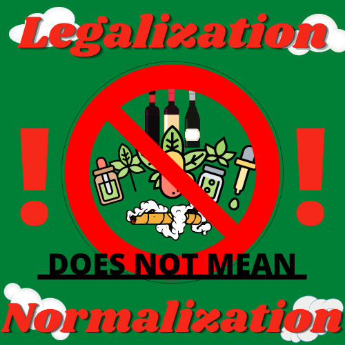 Since the legalization of marijuana, it has been seen as normal when there isnt much normal about it.