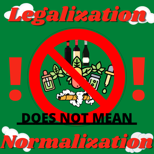 Since the legalization of marijuana, it has been seen as normal when there isn't much normal about it.