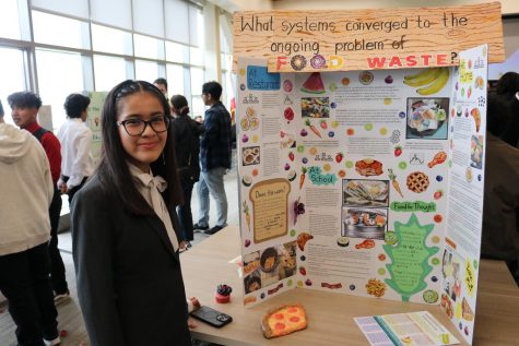 Award winning symposium presentation by sophomore Paola Sanchez talking about the systems connected to the issue of food waste.