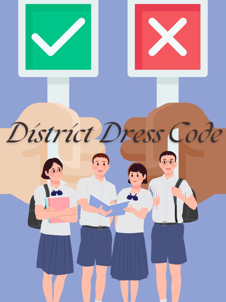 The+District+Dress+Code+has+been+a+topic+that+has+been+discussed+for+many+years+now%2C+either+if+its+right+or+wrong%2C+if+it+should+stay+or+not%2C+or+if+it+should+be+fixed.
