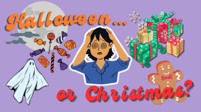Christmas—a dazzling season filled with warmth and joy, or Halloween—the single day of the year that it is socially acceptable to scare little kids. What do you choose?
