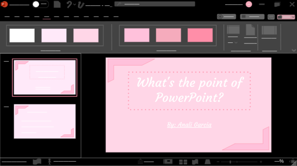 During intersession, Middle College High School freshmen students had taken a PowerPoint class and some problems had occurred. Do these problems get resolved? Does PowerPoint even matter?