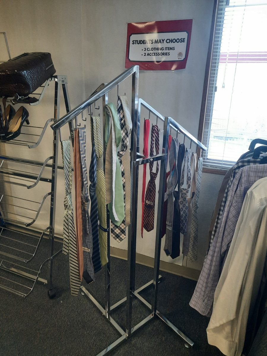 The Thrive Center provides other services besides food for the needy. The best example of this is the Career Closet, where students can take free professional clothing to be prepared for an interview or professional event. Although, one must fill out a form to be eligible for this service.