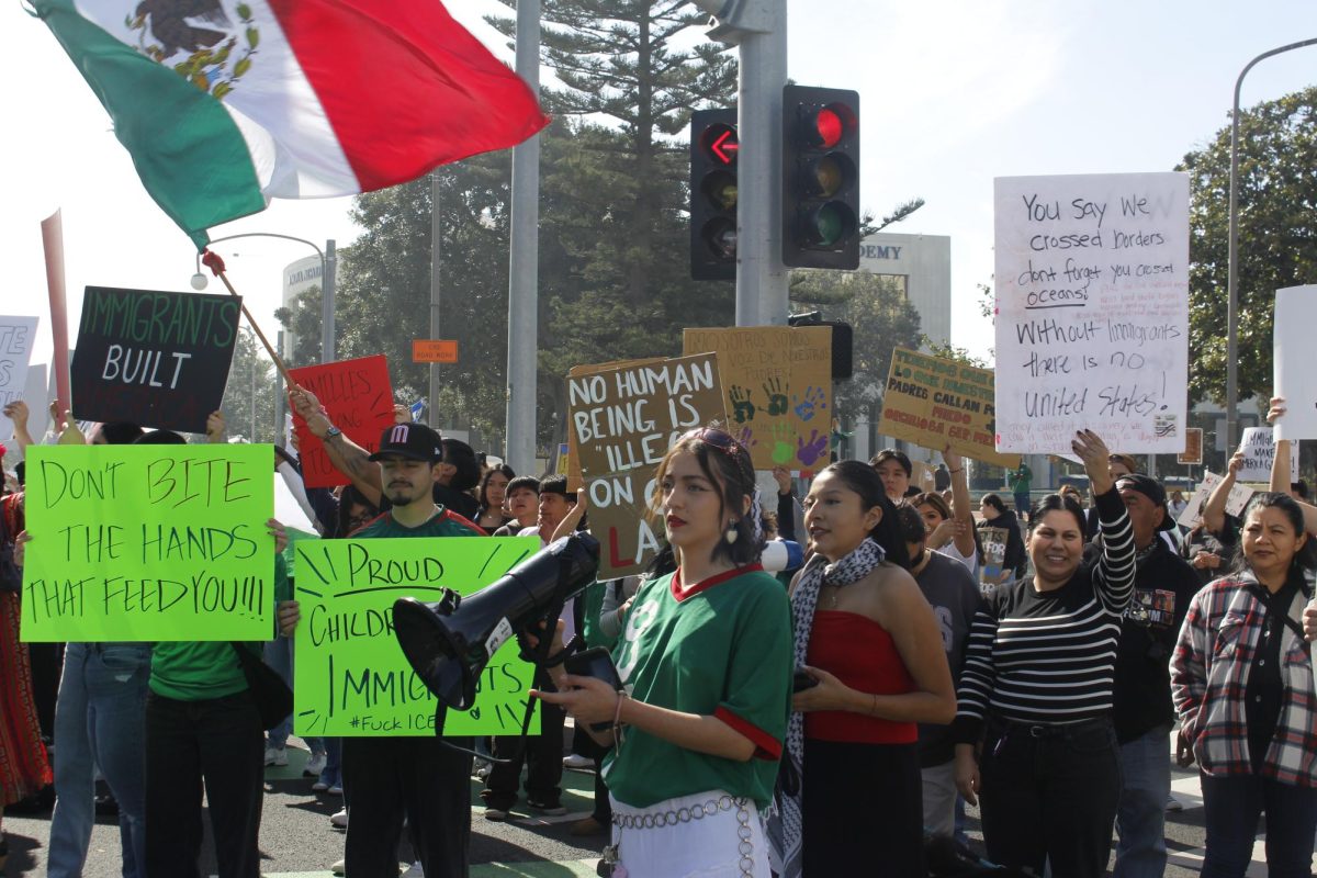 Protesters gathered in Santa Ana on February 3rd for 'Día Sin Inmigrantes,' raising their voices for immigrant rights and community unity.