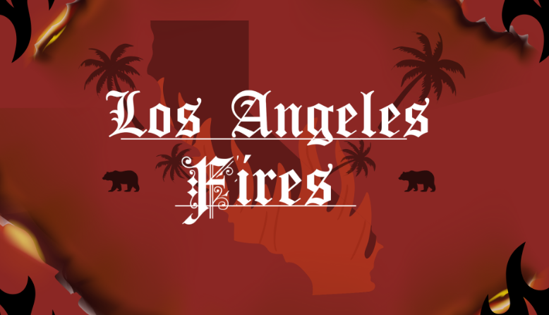 Since Jan. 7, a powerful surge in wildfires has erupted in California, especially in Los Angeles. (Created with Canva)