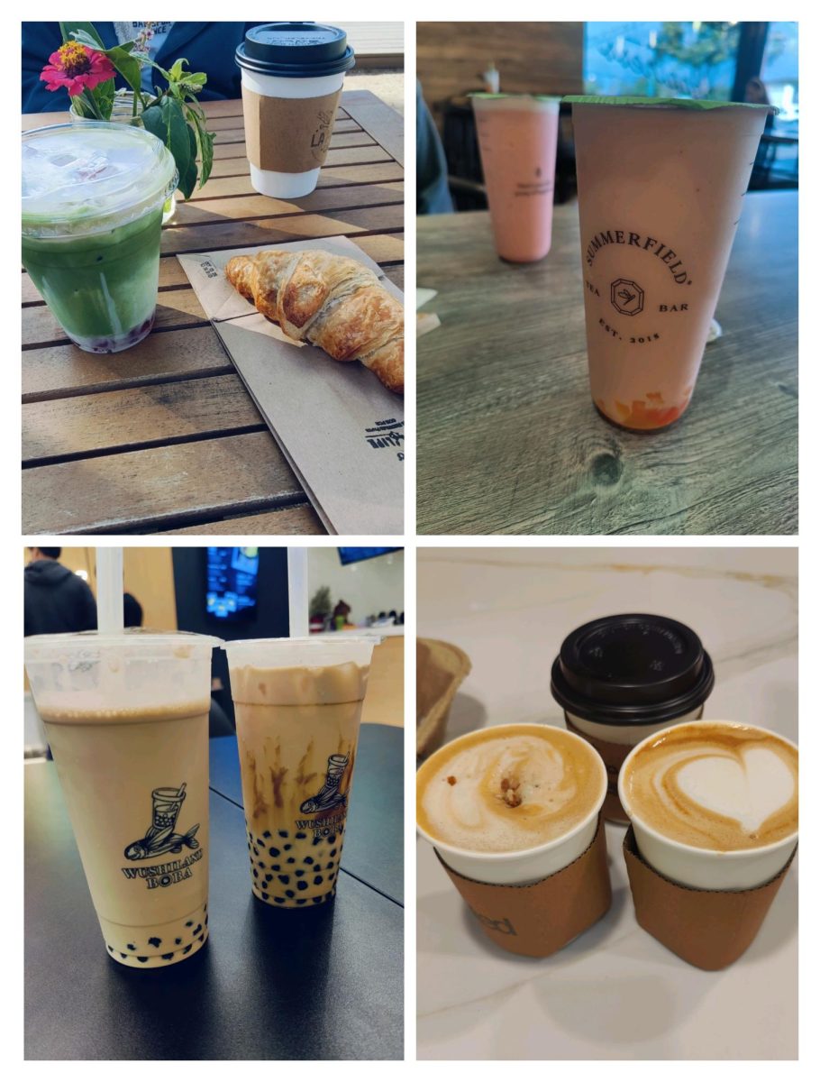 Visiting multiple coffee and boba tea shops in Santa Ana, CA.