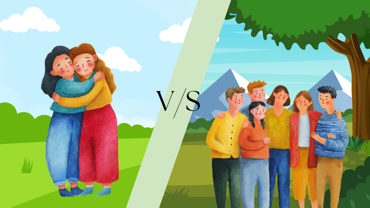 Would you prefer a large or small social group? Many people debate which is better, but is there really one correct answer?