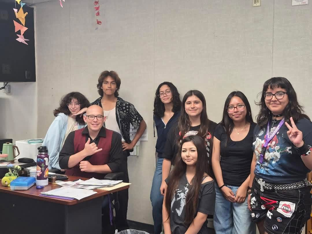 Mr. Moa and his sophomore students taking a farewell image together during a doubtful time— whom all hope there’s still a chance of his return to MCHS.